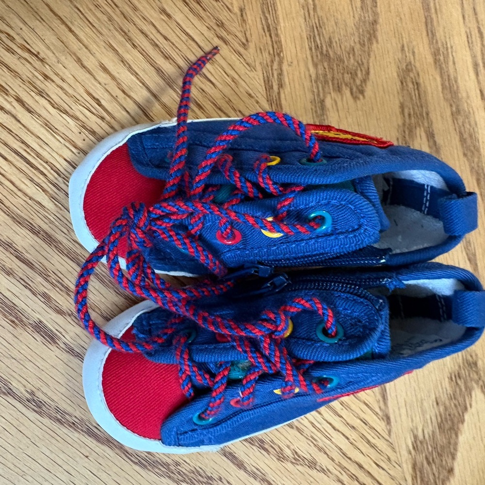 Gymboree Y2K Blue and Red crib shoes